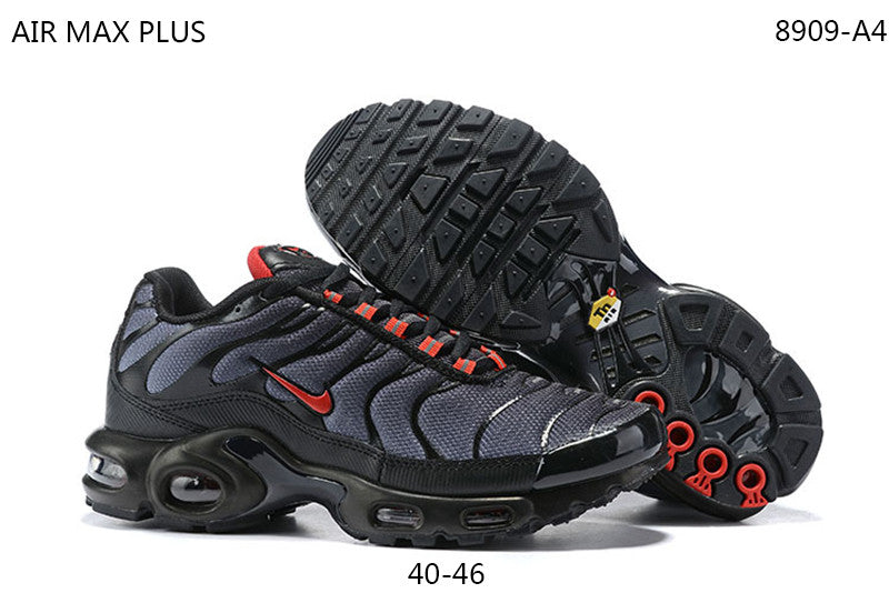 Men’s Air Max Plus Black Gradient Red Shoes