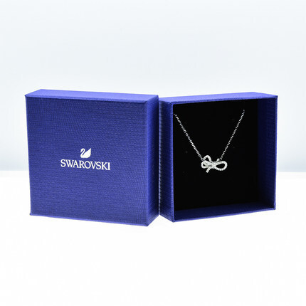 Swarovski Silver Ribbon Pendant Necklace