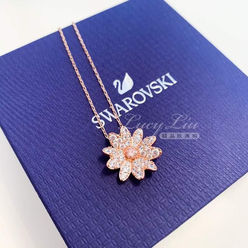 Elegant Rose Gold Sunflower Crystal Pendant Necklace for Women