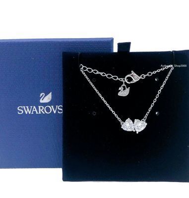 Elegant 925 Sterling Silver Interlocking Double Heart Necklace