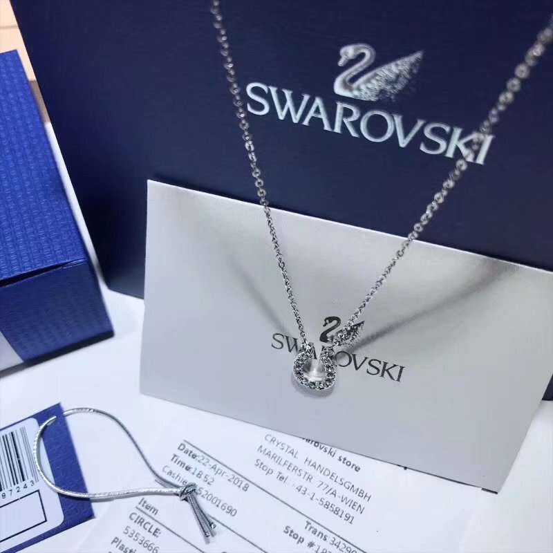 Swarovski Towards Horseshoe Necklace – Silver Tone Lucky Charm