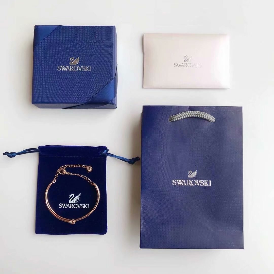 Swarovski Iconic Swan Rose Gold-Tone Plated Necklace