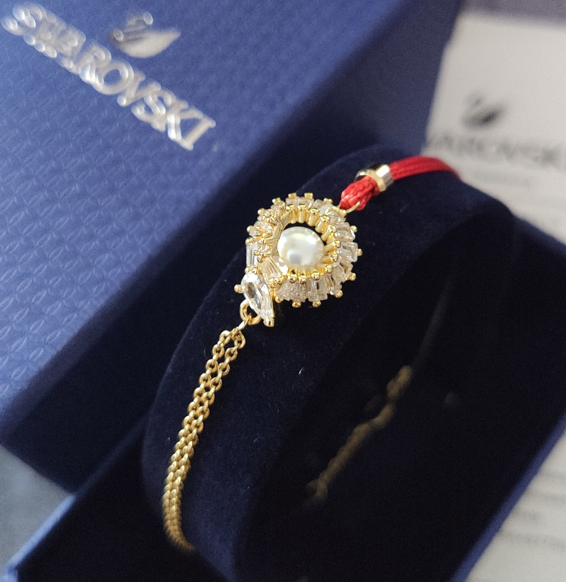 Swarovski Pearl Charm Bracelet