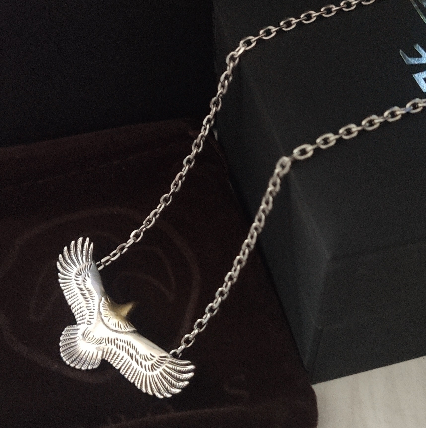 First Arrows Silver Eagle Pendant Necklace – Authentic Design