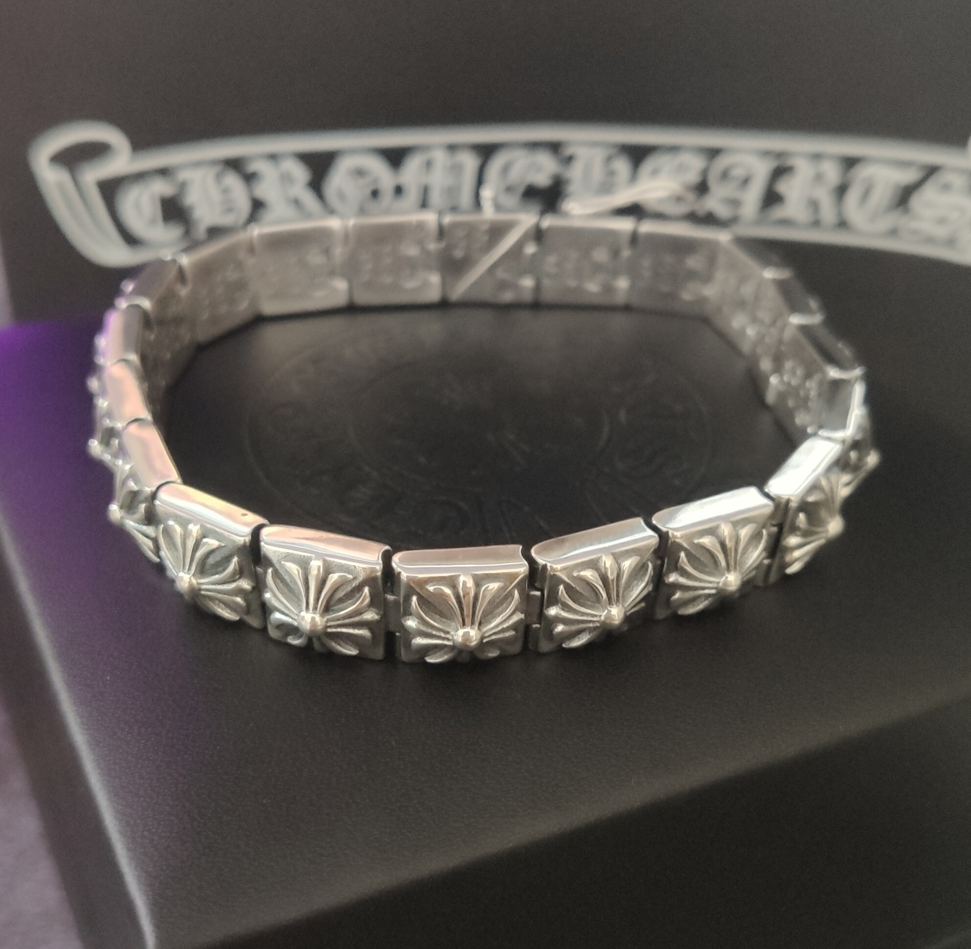 Chrome Hearts Style Premium Silver Bracelet