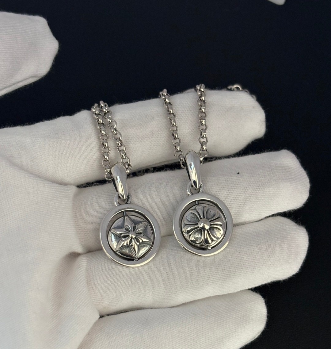 Chrome Hearts Floral Medallion – Chrome Hearts Silver Floral Medallion