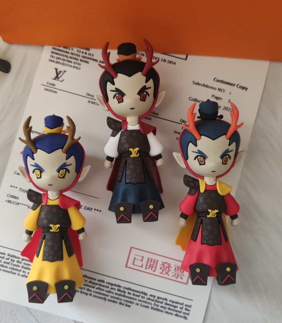 LV Demon Figurine Set - LV Colorful Demon Figurine Set - Designer