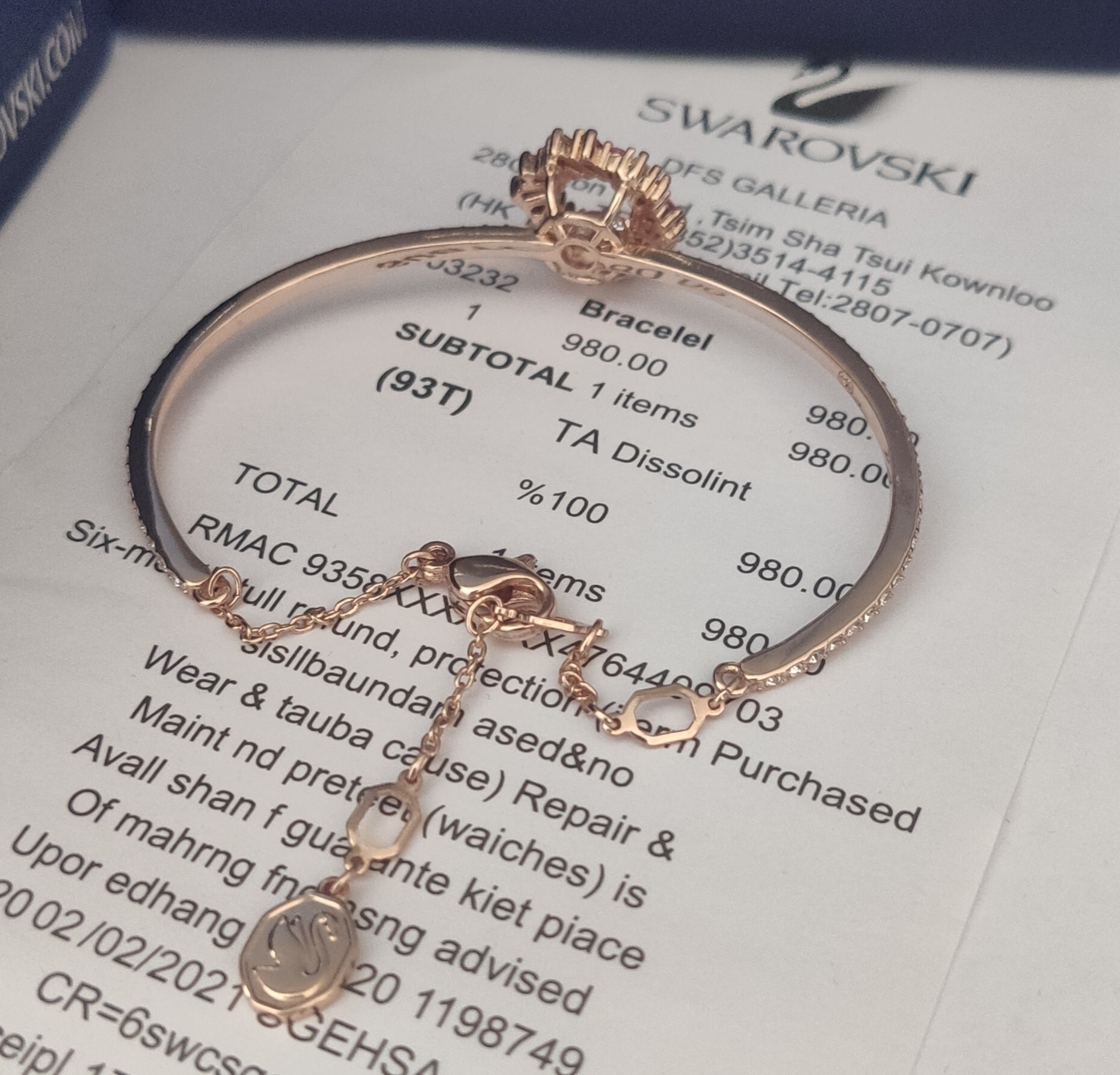 Swarovski Flower Bangle – Premium Quality
