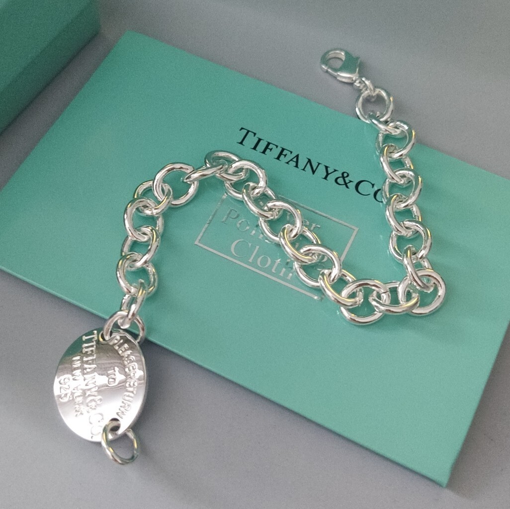 Tiffany & Co. Inspired Premium Silver Charm Bracelet