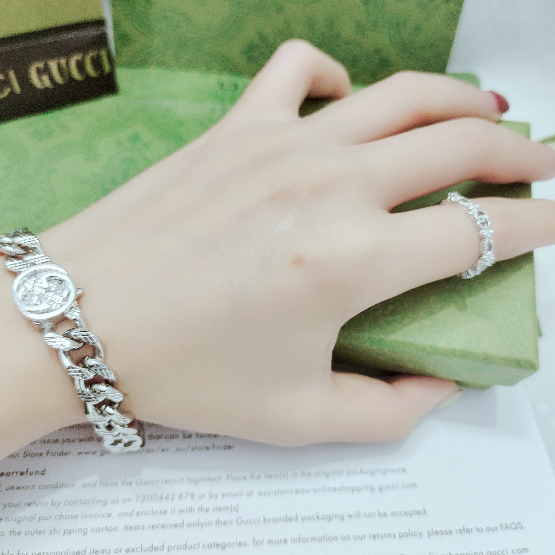 Gucci Silver Chain Bracelet – Premium Quality