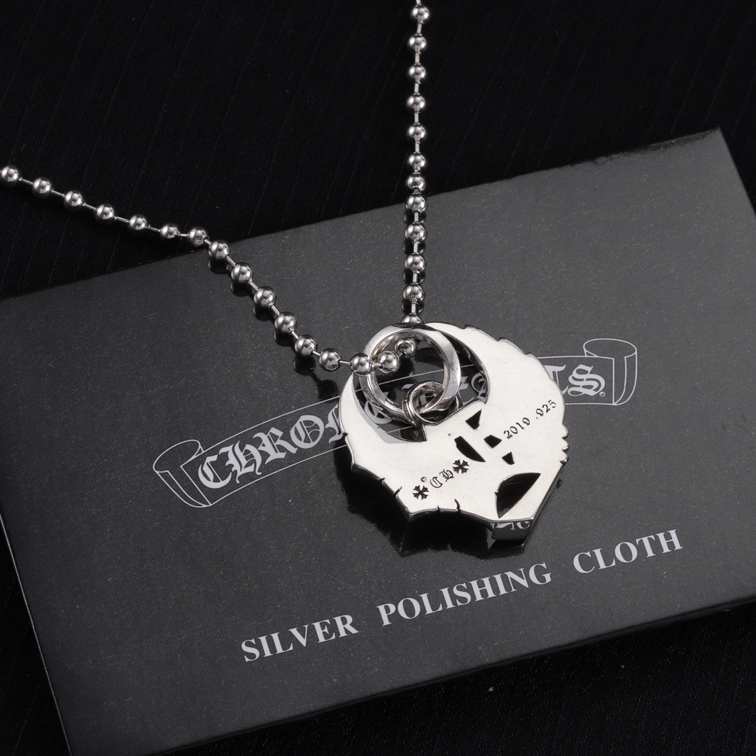 Chrome Hearts Angel Necklace – Chrome Hearts Silver Angel Medal
