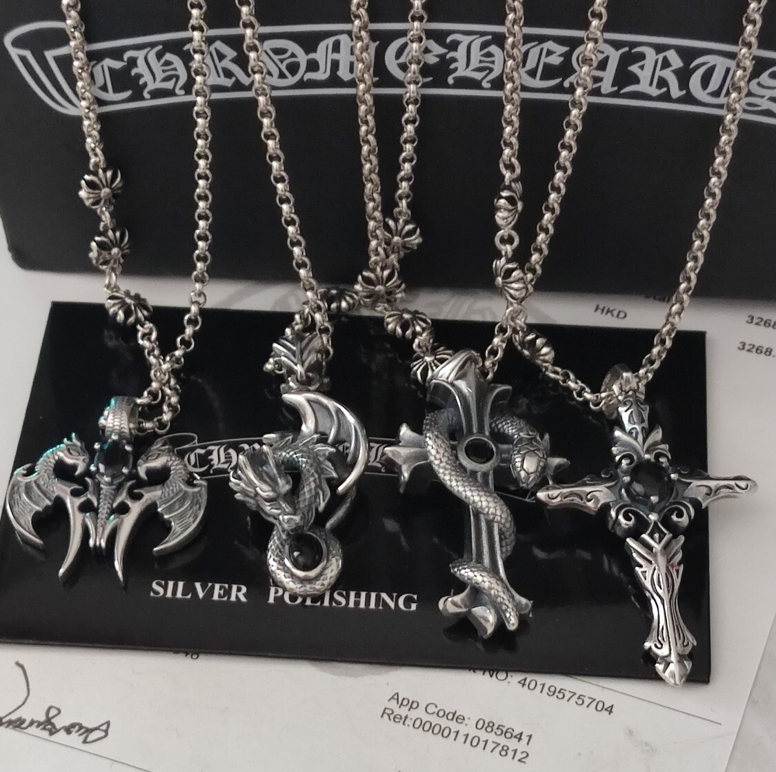 Chrome Hearts Dragon Pendant – Chrome Hearts Sterling Silver Dragon