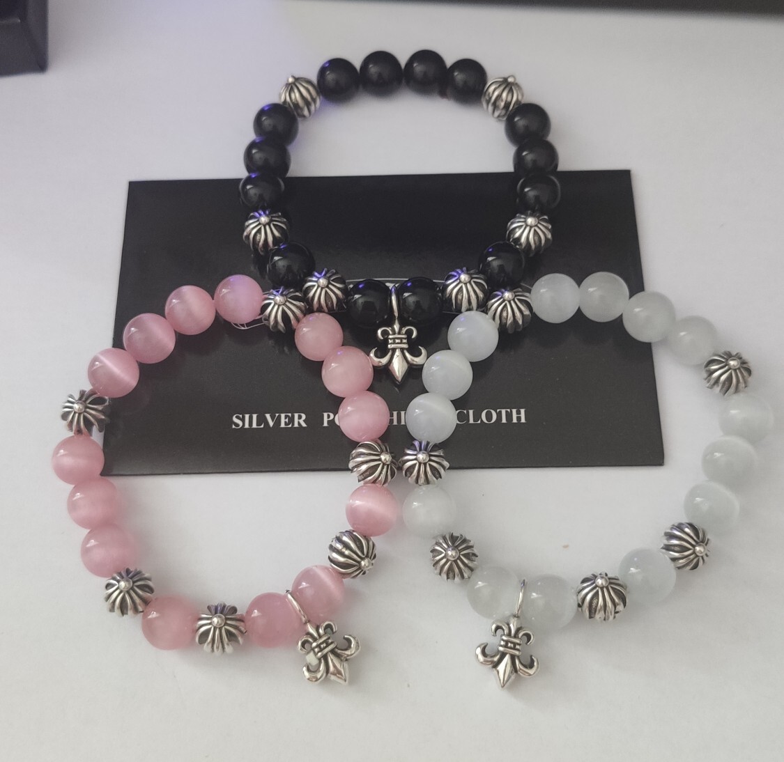 Premium Gemstone Bracelet with Sterling Silver Accents