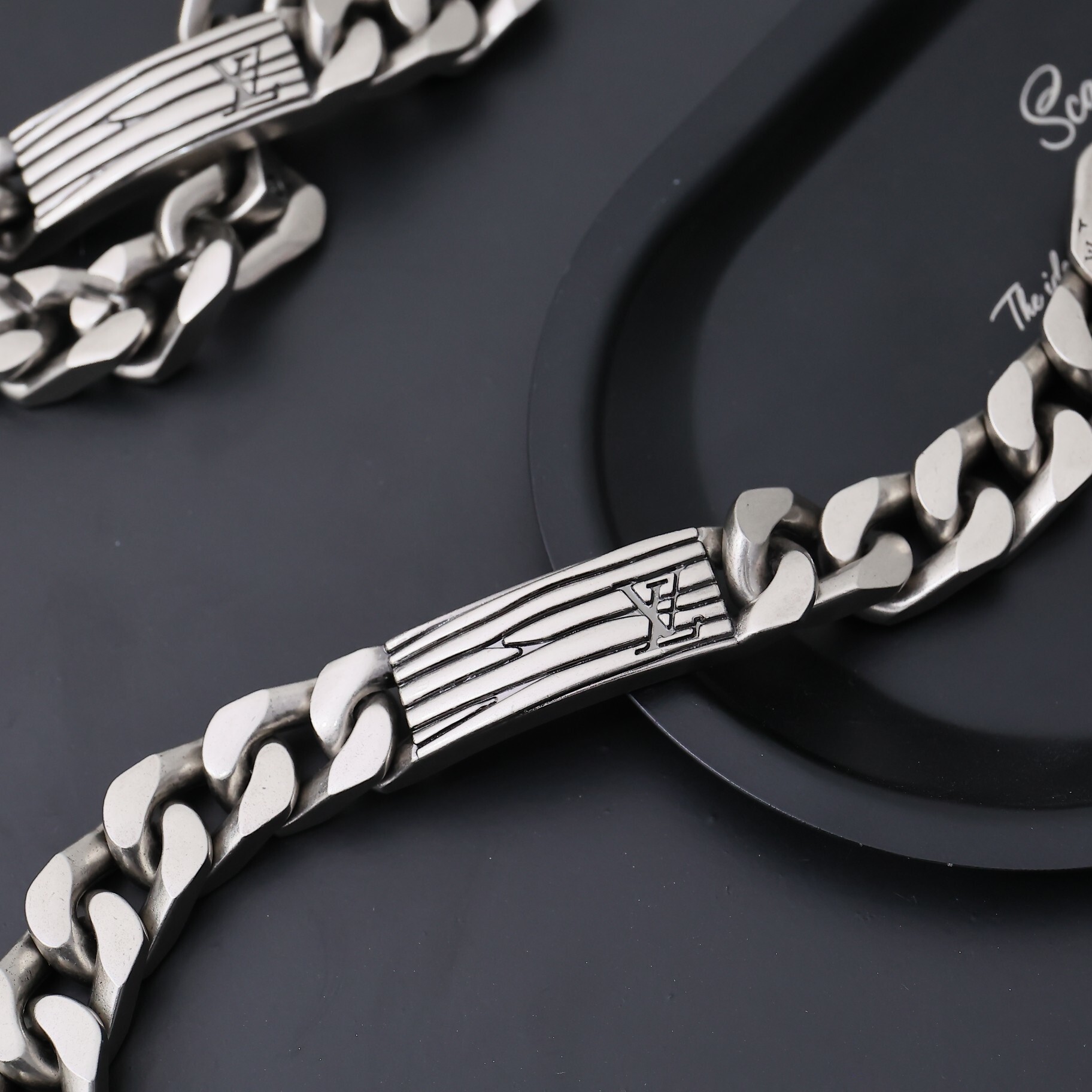 chain Saint Laurent Silver Bracelet – Saint Laurent Silver Chain Link
