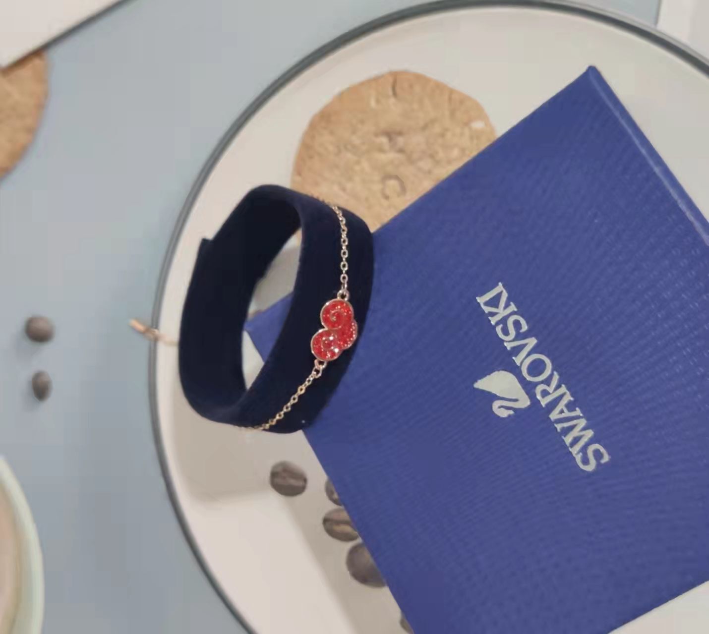 Swarovski Bracelet – Red Heart Crystal – Premium Quality