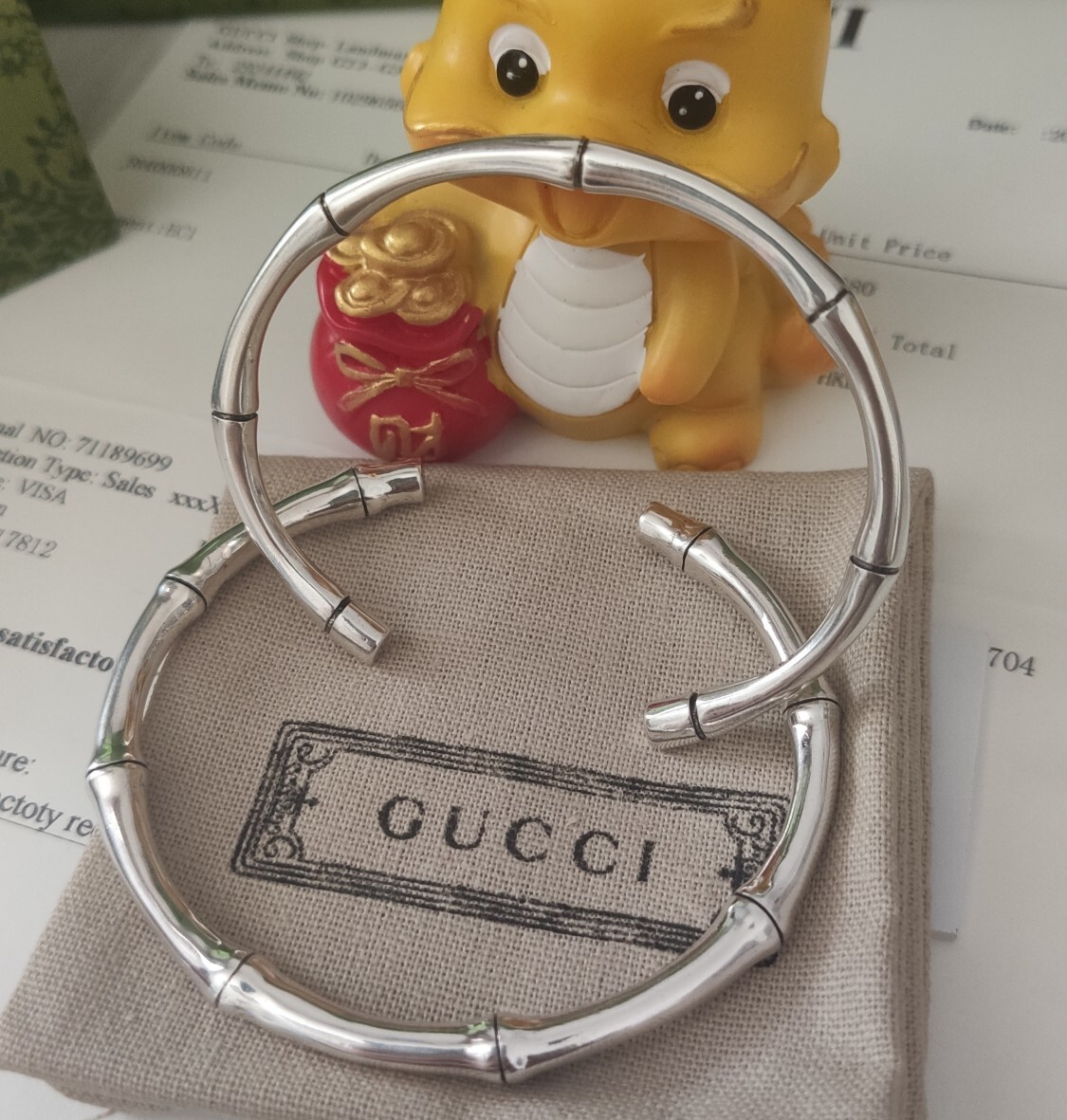 Gucci Bamboo Silver Bracelet – Premium Quality