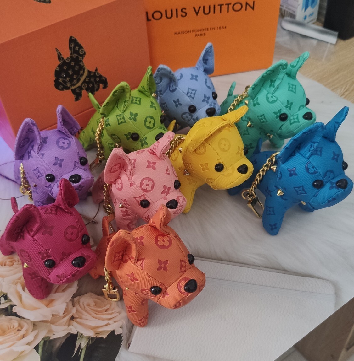 Premium French Bulldog Keychain - Designer Inspired