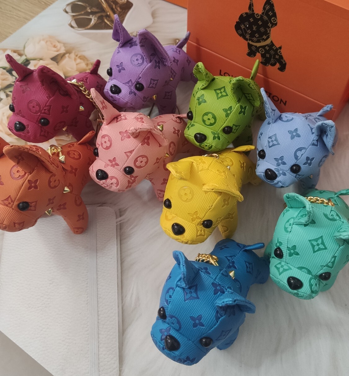 Louis Vuitton dog plush