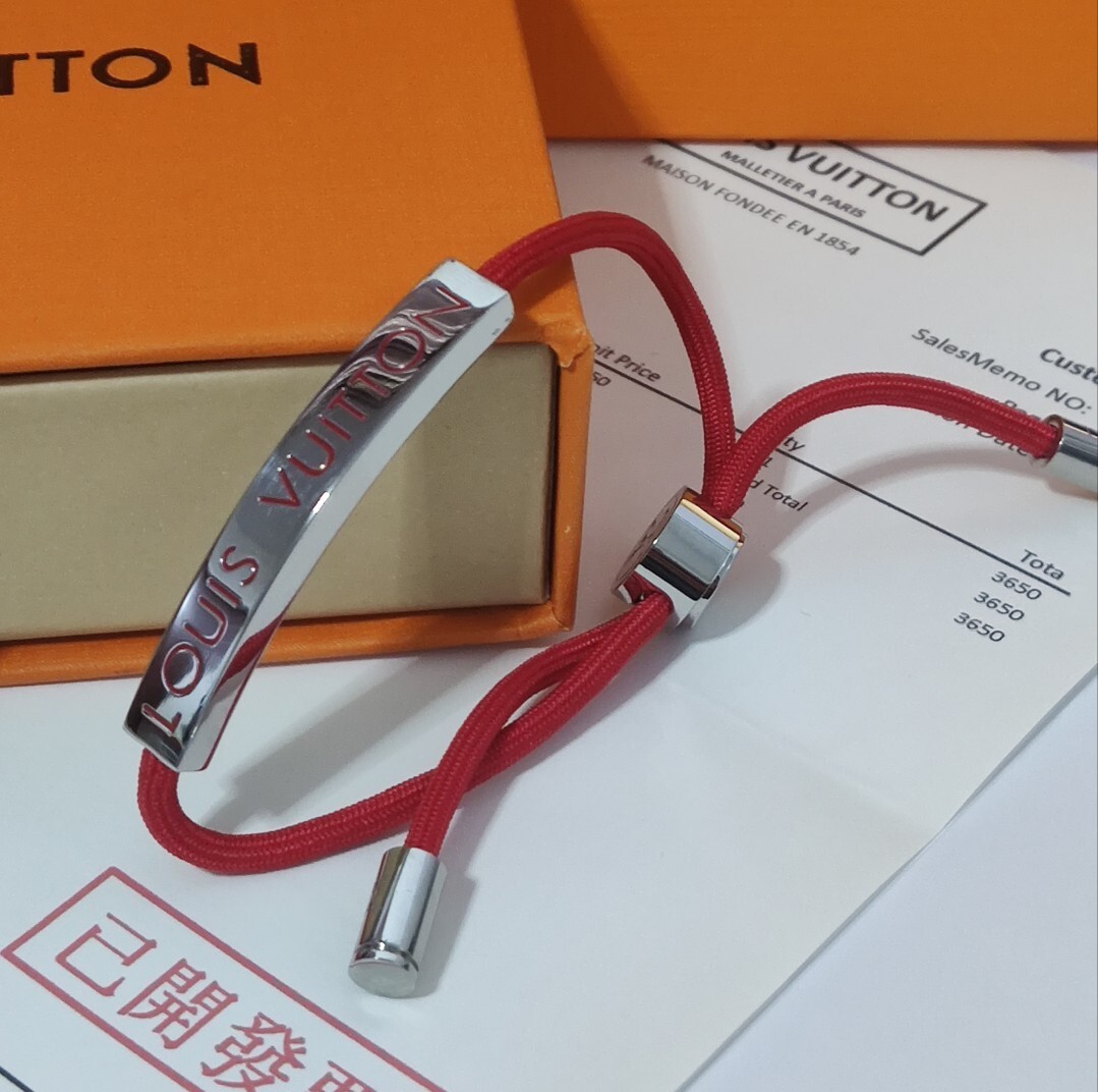 Louis Vuitton Premium Red Cord Bracelet
