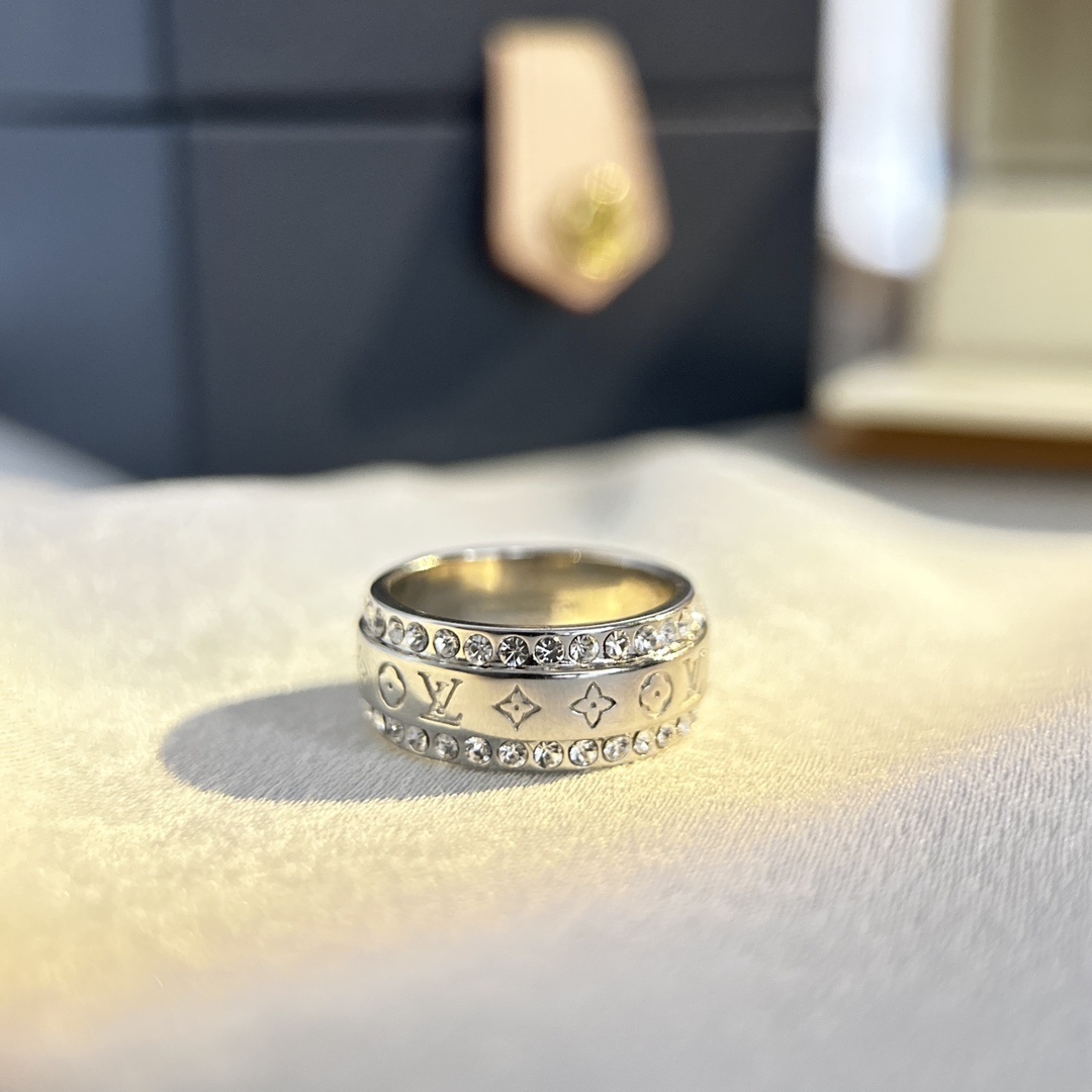 Louis Vuitton Silver Spinner Ring