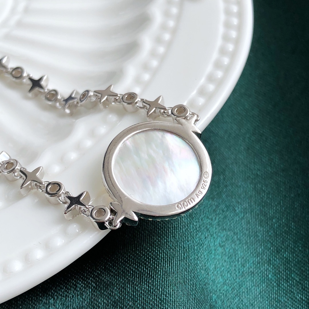 Premium Mother of Pearl Star Bracelet – Sterling Silver