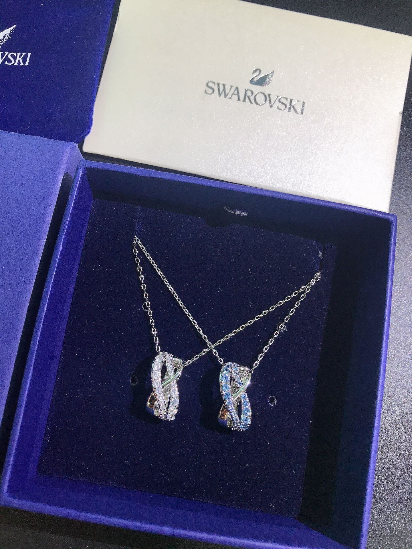 Swarovski Infinity Silver Necklace – Crystal Accent