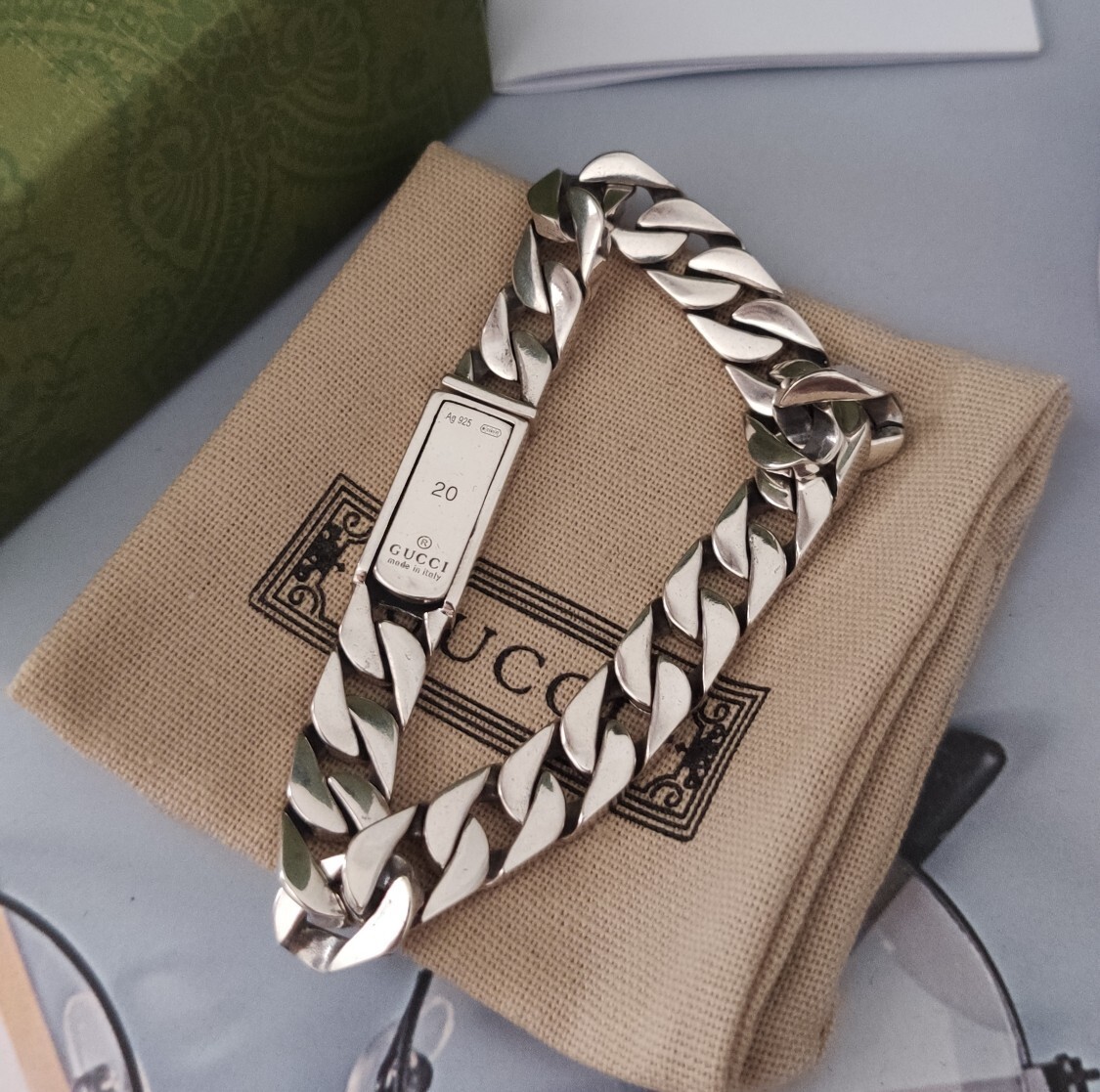 Gucci Chain Bracelet – Premium Quality Sterling Silver
