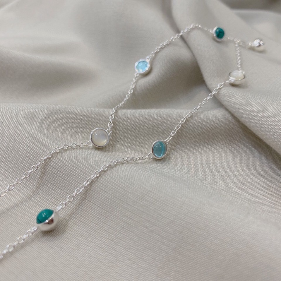 Premium Gemstone Charm Bracelet – Elegant & Timeless