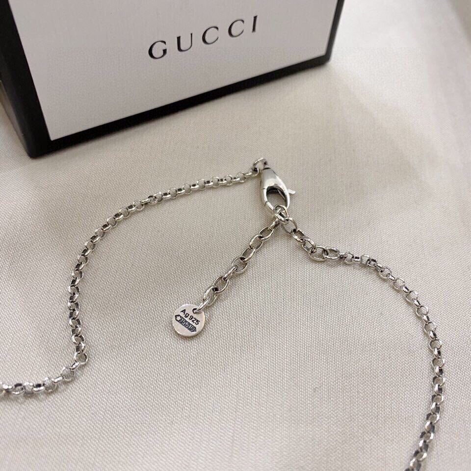 Gucci Silver Interlocking G Necklace pendant – Gucci Silver