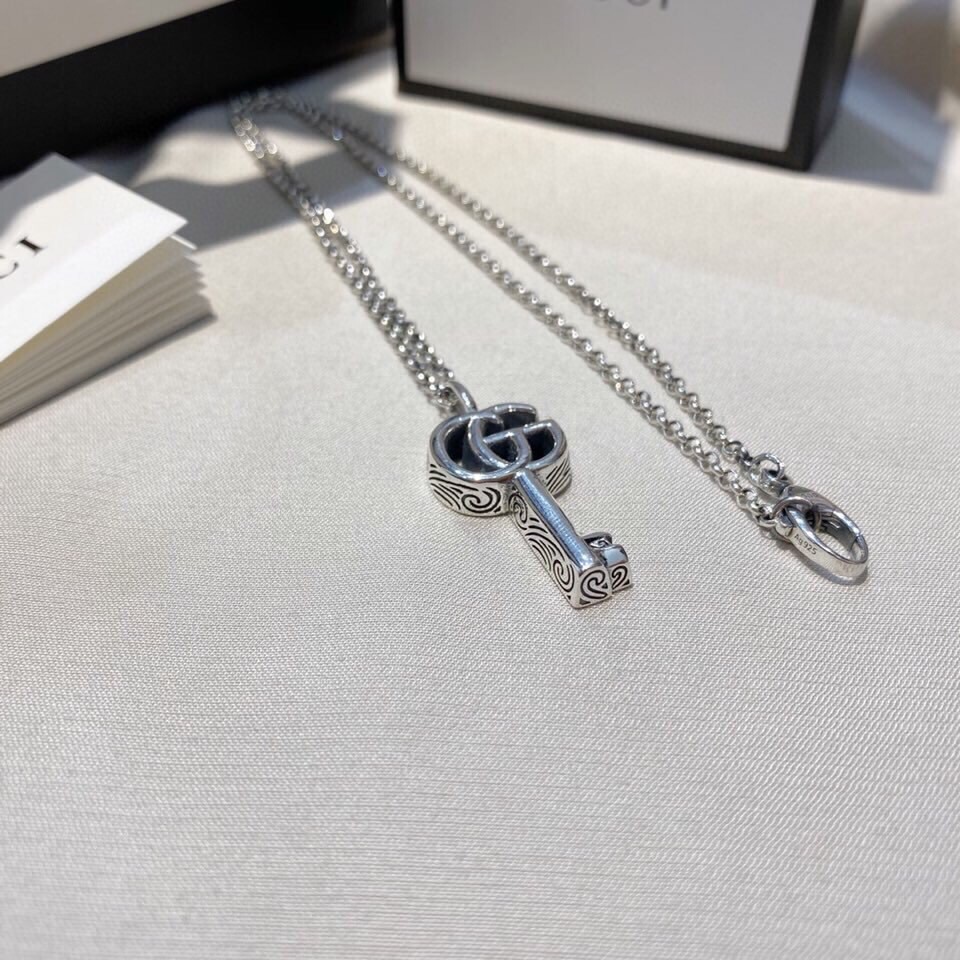 sterling Gucci Silver Key Necklace – Gucci Sterling Silver Key Pendant