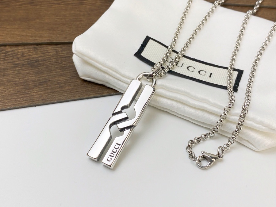 modern Gucci Interlocking G Silver Necklace – Gucci Interlocking G