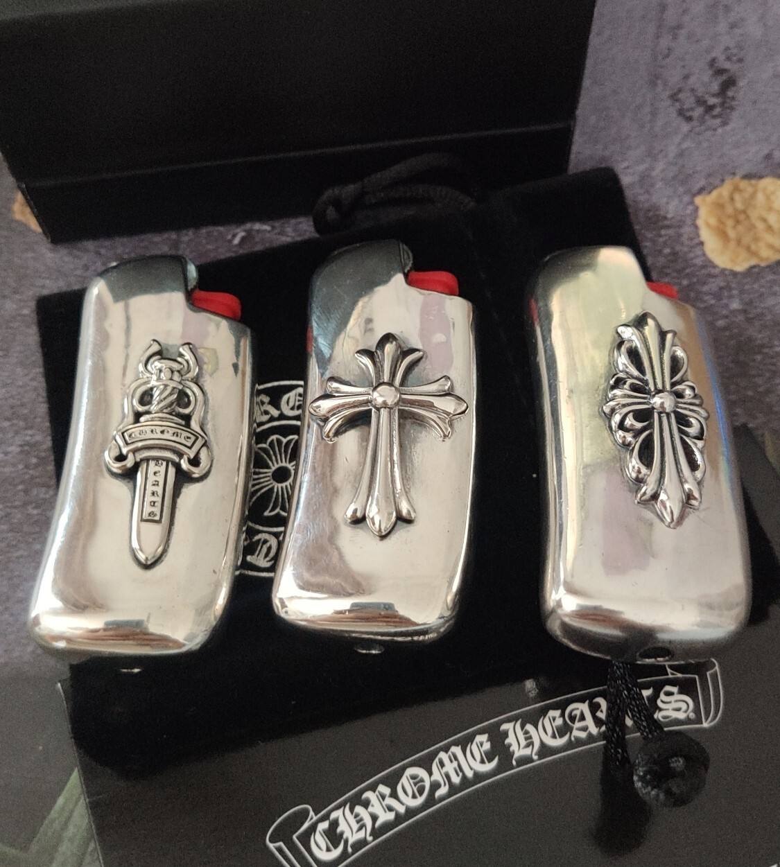 Chrome Hearts Lighter Case - Chrome Hearts Sterling Silver Lighter
