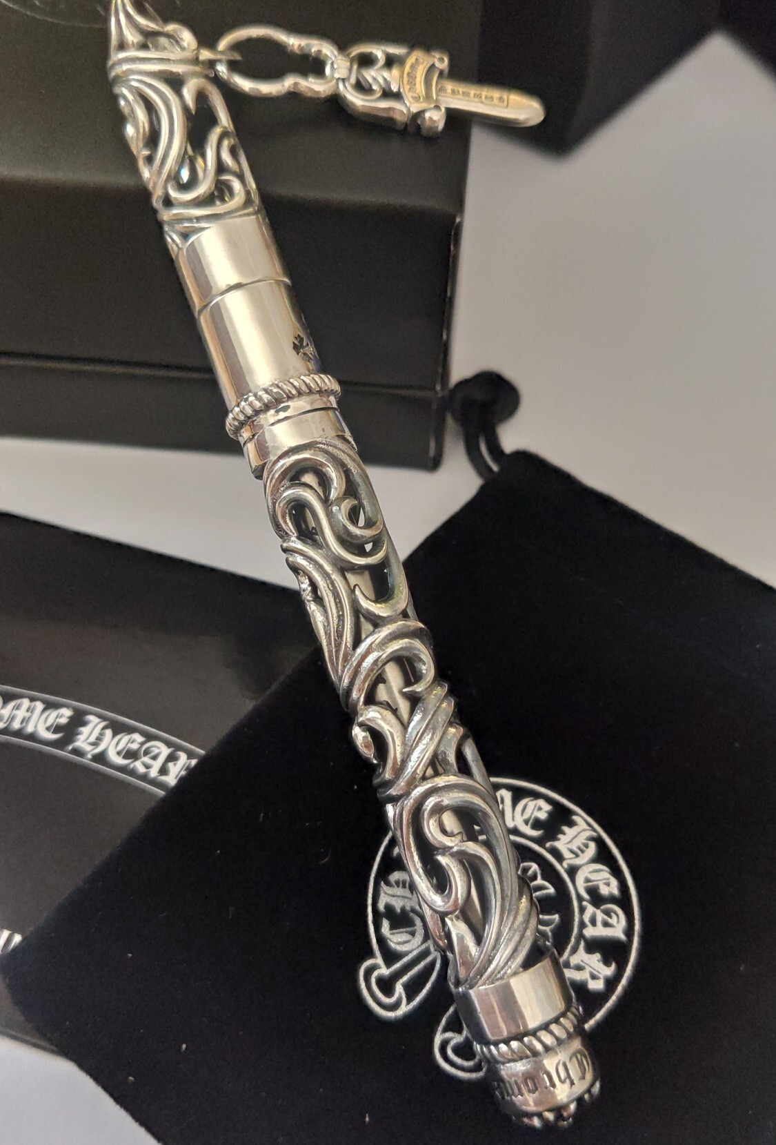 Chrome Hearts Silver Pen - Chrome Hearts Sterling Silver Pen - Ornate