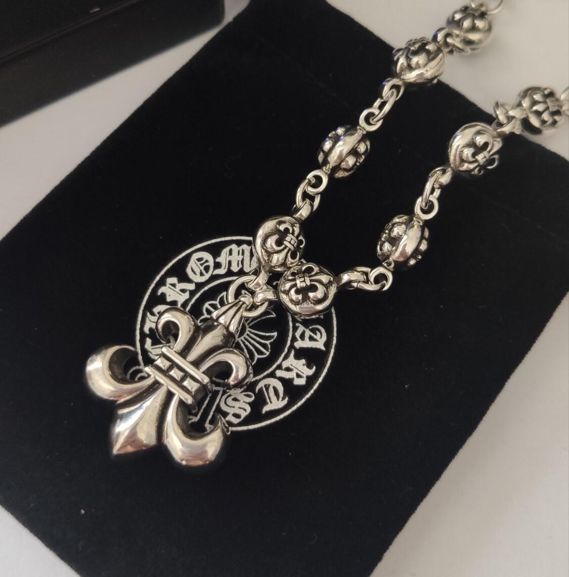 Chrome Hearts Fleur-de-Lis Necklace – Chrome Hearts Silver