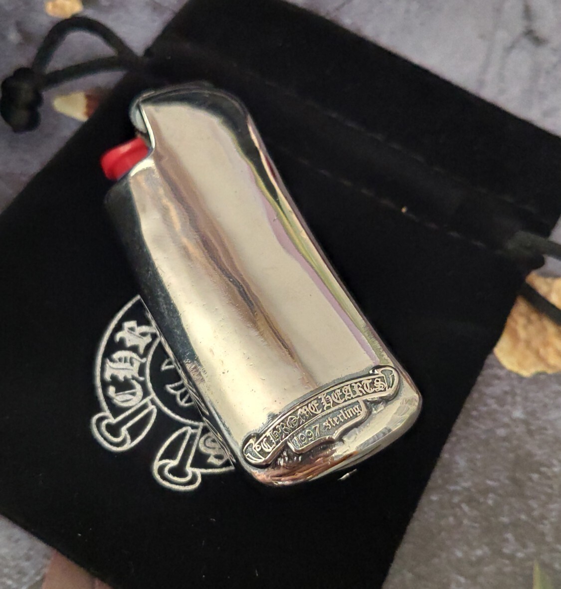 Chrome Hearts Lighter Case - Chrome Hearts Sterling Silver Lighter 2