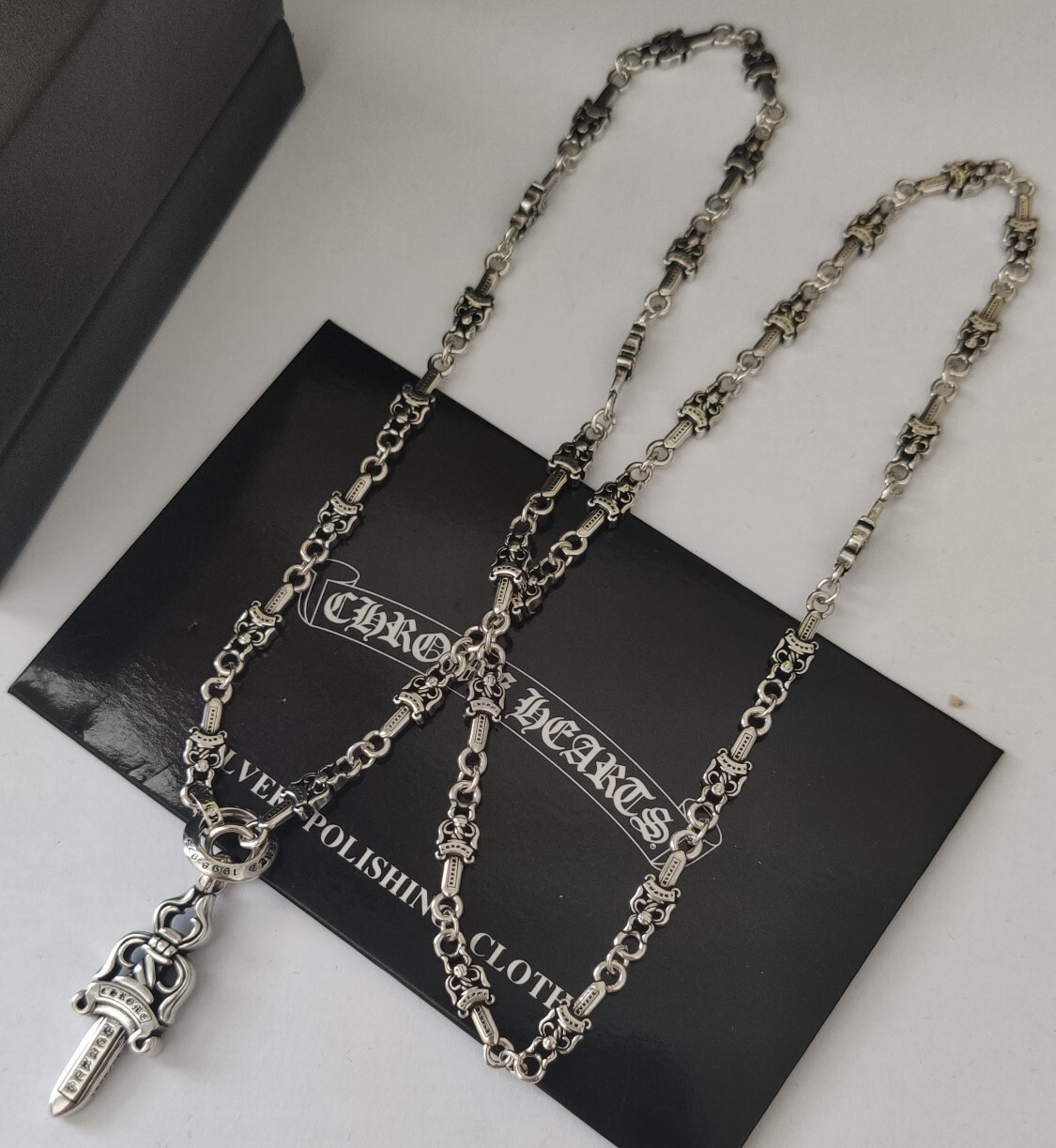 silver Chrome Hearts Dagger Pendant – Chrome Hearts Silver Dagger