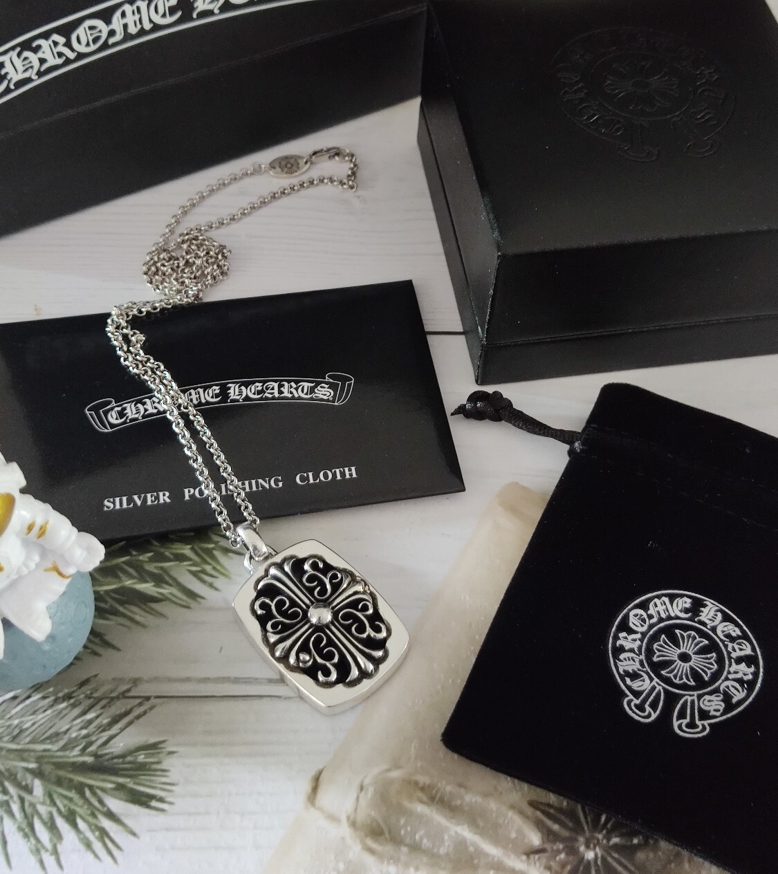 necklace Chrome Hearts Silver Dog Tag – Chrome Hearts Silver Dog Tag