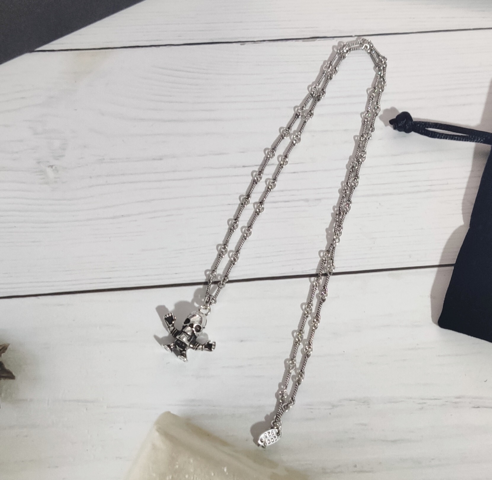 Chrome Hearts Skull Necklace – Chrome Hearts Silver Skull Pendant