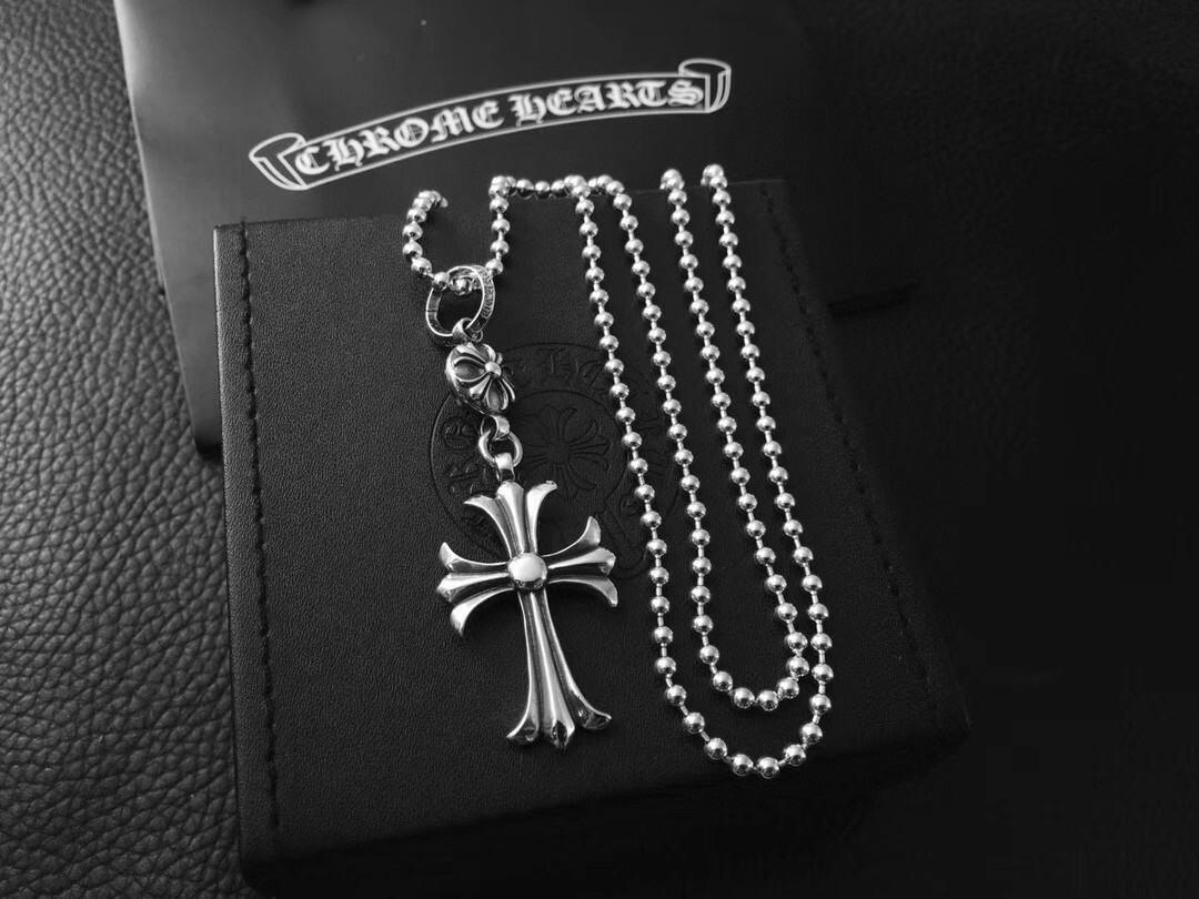 necklace Chrome Hearts Silver Cross Pendant – Chrome Hearts Silver
