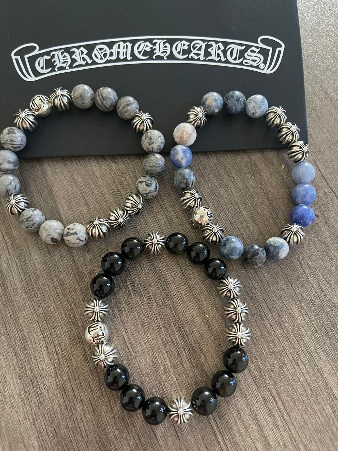 Chrome Hearts Inspired Premium Bead Bracelet