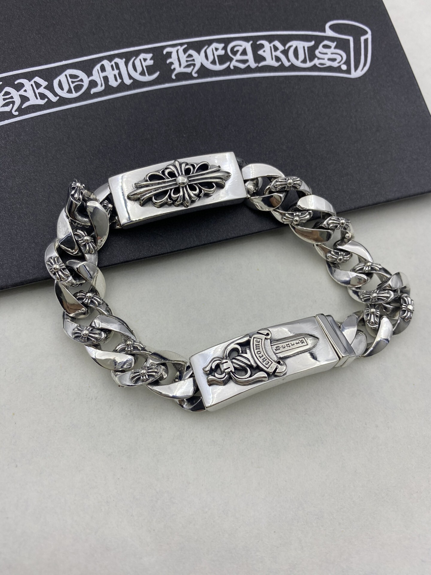 Chrome Hearts Inspired Premium Silver Bracelet