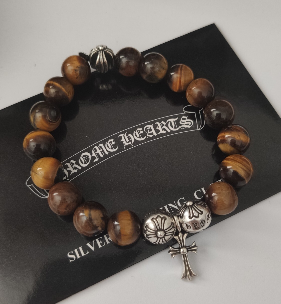 Tiger Eye Bracelet – Chrome Hearts Style – Premium Quality