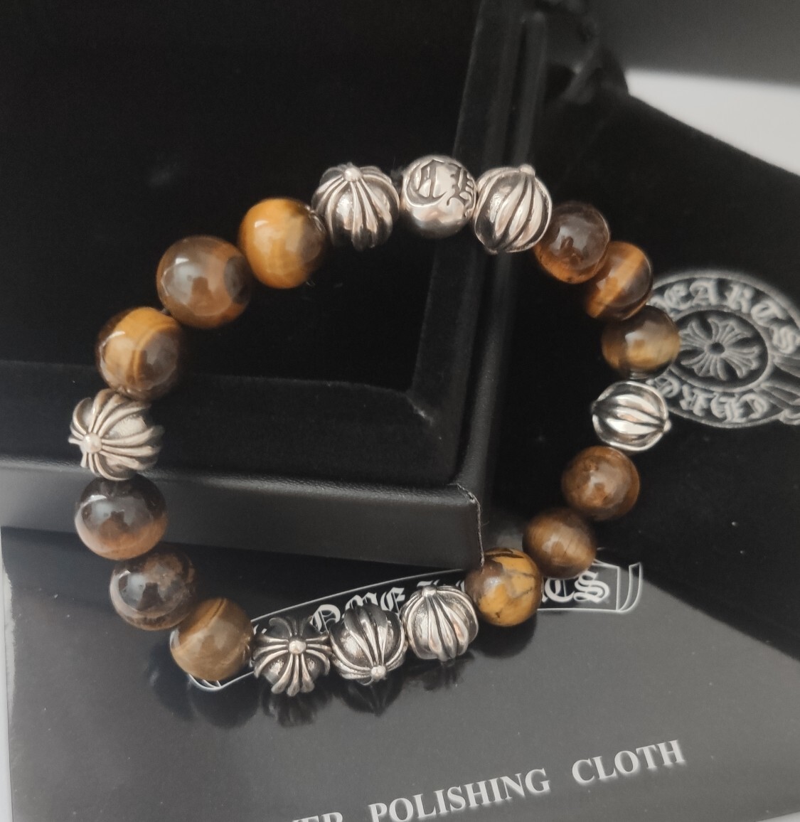 Tiger Eye & Silver Premium Bracelet – Exquisite Design