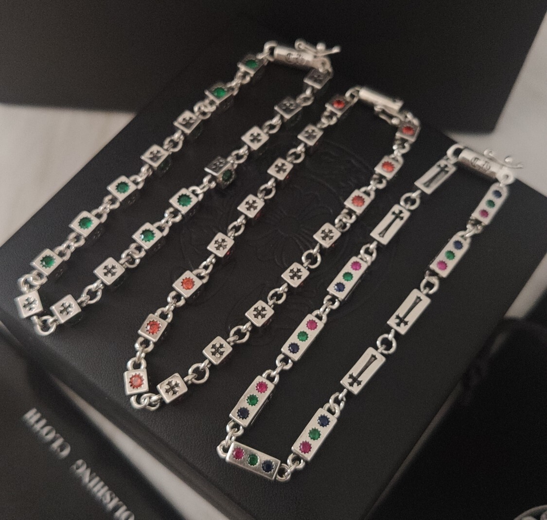 Premium Silver Bracelet with Colorful Stone Accents