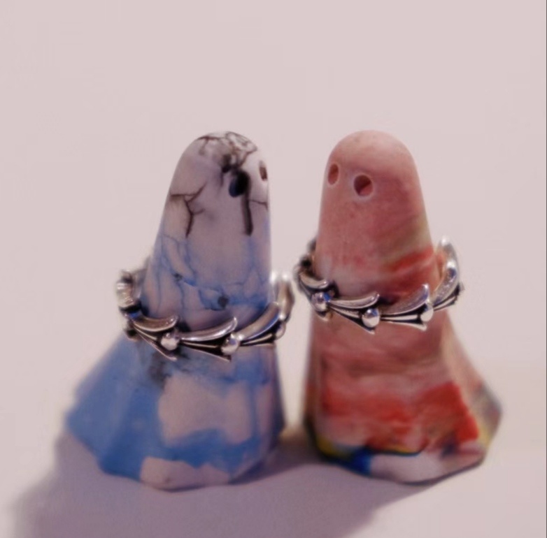 Vintage Sterling Silver Laurel Leaf Ring – Adjustable Band