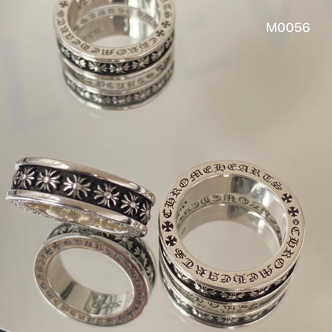 Chrome Hearts Silver Scroll Ring – Authentic Design