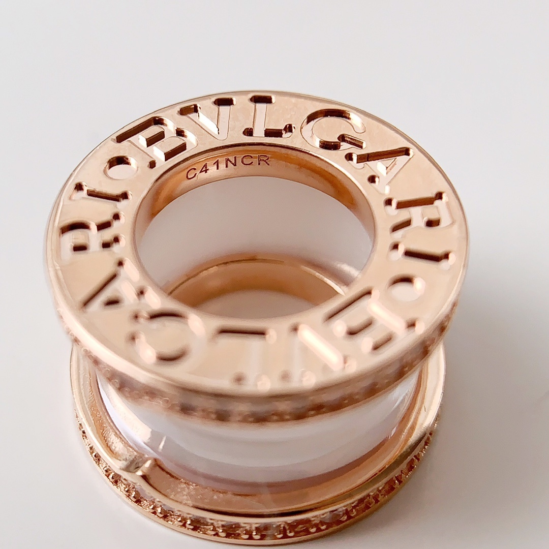 Bvlgari Rose Gold Ceramic Necklace – Diamond Accents