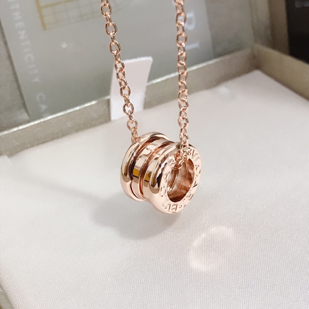 Bvlgari Rose Gold B.zero1 Necklace – Iconic Design