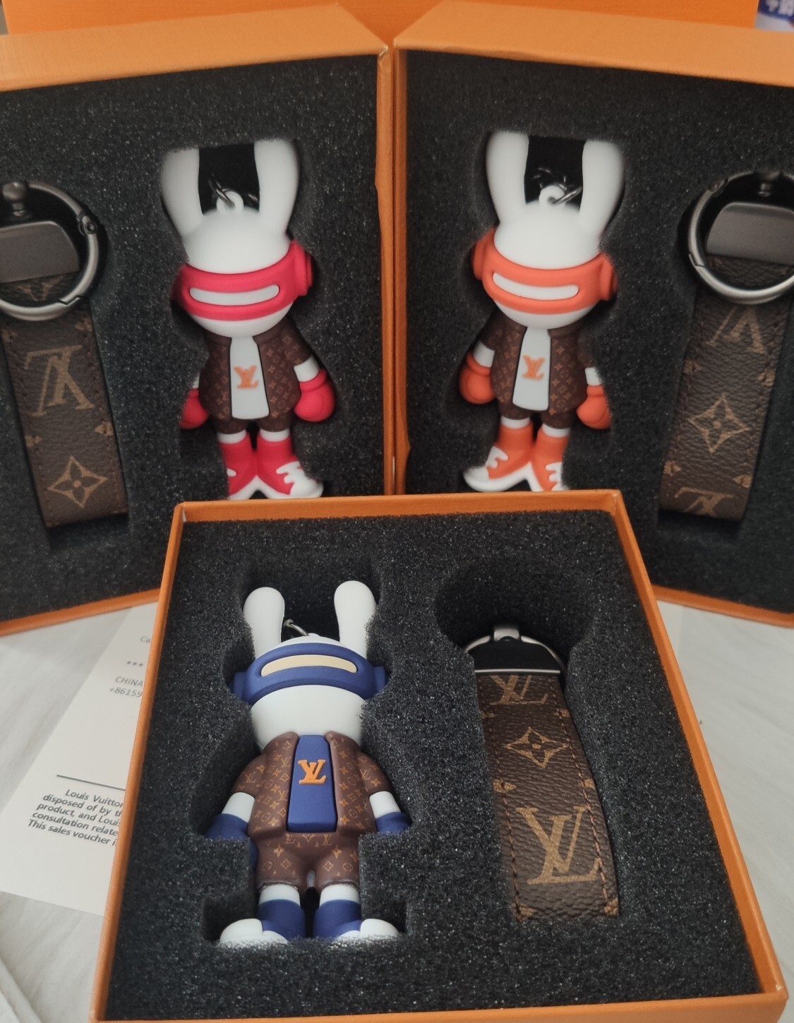 LV Rabbit Mascot Keychain