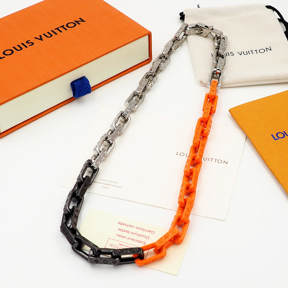 Louis Vuitton Multi-Color Chain Links Necklace – Statement Piece